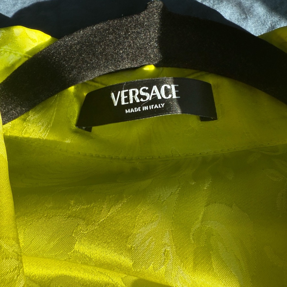 Versace Long Sleeve Tee - Bright Yellow